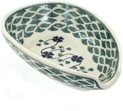 Ish Pottery Sage Floral Small Spoon Rest -Peugeot Shop 41Xw1ue5tvL. AC