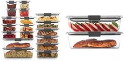 Rubbermaid Brilliance Storage Plastic Lids, Leak Proof Food Container, Clear, 24-Piece & Leak-Proof Brilliance Food Storage Set | 9.6 Cup Plastic Containers, 2-Pack, Clear 13 Rubbermaid Brilliance Storage Plastic Lids, Leak Proof Food Container, Clear, 24-Piece & Leak-Proof Brilliance Food Storage Set | 9.6 Cup Plastic Containers, 2-Pack, Clear -Peugeot Shop 41Y0BJPxxpL. AC
