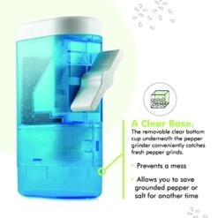 Traditional Pepper Mill Manual High Volume Peppercorns And Salt Grinder With Ergonomic Turnkey Handle And Ceramic Precision Mechanism With Adjustable Grind For The Gourmet Chef (Aqua) 7 Traditional Pepper Mill Manual High Volume Peppercorns And Salt Grinder With Ergonomic Turnkey Handle And Ceramic Precision Mechanism With Adjustable Grind For The Gourmet Chef (Aqua) -Peugeot Shop 41Y70xztJ3L