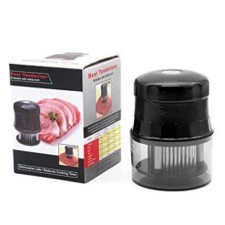 Meat Tenderizer Needle Heavy Duty Sharp Stainless Steel 56 Blades Tenderizer Multi Functional Steak Needle Beef Tenderizer With Quick Pine Needle Tender Meat Needle With Safety Lock