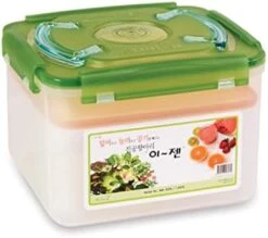 E-Jen Premium Kimchi, Sauerkraut Container Probiotic Fermentation With Inner Vacuum Lid (Earthenware Brown, 0.45 Gal/ 1.7L) -Peugeot Shop 41YKXuUVwcL. AC