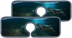 15" Microfiber Cloth Kitchen Faucet Absorbent Mat Splash Guard Drip Water Catcher Countertop Drying Protector Pads Faucet Behind For Bedroom Farmhouse Tropical Flower Plant Leaf 4PCS -Peugeot Shop 41YMcW8mZL. AC