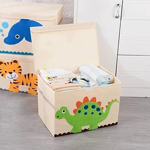 Foldable Storage Box Large Cartoon Oxford Cloth With Lid Foldable Storage Box Container Basket Cube Suitable For Home Bedroom Closet Office Nursery 6 Foldable Storage Box Large Cartoon Oxford Cloth With Lid Foldable Storage Box Container Basket Cube Suitable For Home Bedroom Closet Office Nursery - Image 6