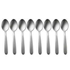 Teaspoon Set (8pc) Jordan Pattern, Stainless Steel