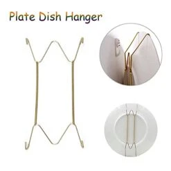 6/7/8/10/12/14/16 Inch Plate Dish Hanger Dismountable Wall Display Securing Clip W Type Dish Spring Holder Invisible Hook Home Decor(6 Inch) -Peugeot Shop 41YQKf4NY3S