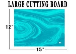 Aqua Blue Textured Marble Art Kitchen Glass Cutting Board Modern Decorative Gift Abstract Wavy Contrast Design 5 Aqua Blue Textured Marble Art Kitchen Glass Cutting Board Modern Decorative Gift Abstract Wavy Contrast Design -Peugeot Shop 41YmpSdcGFL