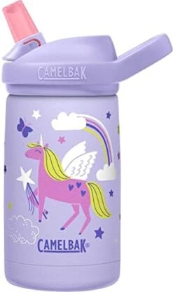 Camelbak Eddy+ Kids 12 Oz Bottle, Insulated Stainless Steel With Straw Cap - Leak Proof When Closed,Magic Unicorns -Peugeot Shop 41YoERtxVBL. AC