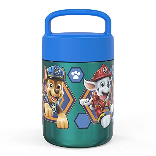 Kids' Vacuum Insulated Stainless Steel Food Jar With Carry Handle, Thermal Container For Travel Meals And Lunch On The Go, 12 Oz, PAW Patrol 1 Kids' Vacuum Insulated Stainless Steel Food Jar With Carry Handle, Thermal Container For Travel Meals And Lunch On The Go, 12 Oz, PAW Patrol