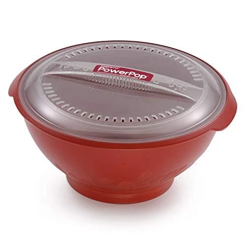 Presto PowerPop Microwave Popcorn Popper, 3Qt, Red 1 Presto PowerPop Microwave Popcorn Popper, 3Qt, Red