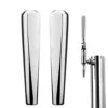 Upgraded Beer Tap Handle, 2 PCS Homebrew Commercial Stainless Steel 304 Heavy Duty Standard American 3/8'' Threading Brewing Draft Keg Kegerator Tower Stout Nitro Coffee Tap Beer Faucet Handle