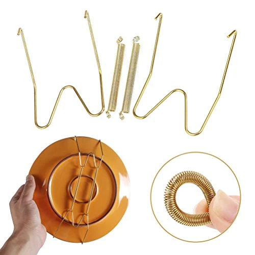 12 Pack Wall Plate Hangers 6/8/10 Inch Invisible Vertical Plate Holders With 12Pcs Wall Hooks For Decorative Plates Antique Plates And Art 4 12 Pack Wall Plate Hangers 6/8/10 Inch Invisible Vertical Plate Holders With 12Pcs Wall Hooks For Decorative Plates Antique Plates And Art - Image 4