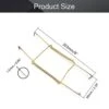 Plate Hanger 7.99" U Type Stainless Steel Plate Hangers Invisible Wall Hooks For Walls Compatible Decorative Plates Hooks Dish Display Holder Golden 8PCS