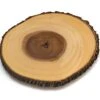 Acacia Tree Bark Footed Server For Cheese, Crackers, And Hors D'oeuvres, Large