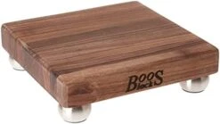 Lock B12S Maple Wood Edge Grain Cutting Board With Feet, 12 Inches Square, 1.5 Inches Thick -Peugeot Shop 41ZHZhGe3kS. AC