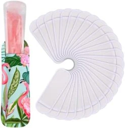 24 Pack Reusable Popsicle Bags Ice Pop Sleeves Antifreezing Sleeves,8 Colors -Peugeot Shop 41ZL9S7j1VL. AC