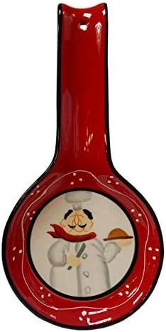 Tuscany Colorful Hand Painted Fleur De Lis **Collection** By ACK (Yellow Spoon Rest) 5 Tuscany Colorful Hand Painted Fleur De Lis **Collection** By ACK (Yellow Spoon Rest) - Image 5