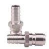 Stainless Steel 1/2" Barb Male Quick Disconnect Homebrewing Connector Sanitary Fitting Pack Of 2