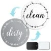Cinch Dishwasher Magnet Clean Dirty Sign: Works On Stainless Steel Non Magnetic Dish Washers - 3.15" - Includes Magnetic Piece With Adhesive - Farmhouse Kitchen Accessories Decor, Apartment Necessities
