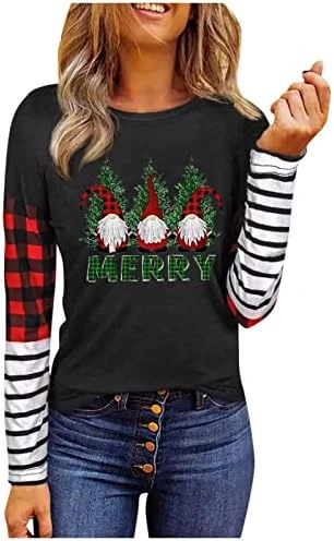 Crewneck Sweatshirts For Women Cute Loose Tops Christmas Print Long Sleeve Sweatshirts Crew Neck Pullover Top Fall 5 Crewneck Sweatshirts For Women Cute Loose Tops Christmas Print Long Sleeve Sweatshirts Crew Neck Pullover Top Fall - Image 5