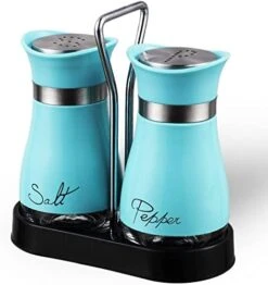 Salt And Pepper Shakers Set, Stainless Steel With Glass Bottle For Table, RV, Camp, BBQ, Set Of 2, Sliver -Peugeot Shop 41ZuEPx0bLL. AC