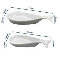 Fish Spoon Rest Ceramic For Kitchen Set Of 2, White -Peugeot Shop 41Zyf3ZcHyL