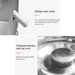 Electric Commercial Salad Spinner Large Inner Capacity 10L(3kg Vegetable), 110V Stainless Steel Lettuce Spinner Vegetable Dryer For Canteens Hotels And Restaurants, One Key Switch, Simple And Safe -Peugeot Shop 41Zz0FTrf1L