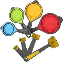 Measuring Cups And Spoons, Collapsible Measuring Cups And Spoons Set, Plastic Measuring Cup Set, Kitchen Dry Silicone Measuring Cups Cute, Camping Measuring Cups Collapsible Measure Cups -Peugeot Shop 41a eBGrCYL. AC