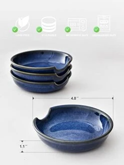 Ceramic Spoon Rest For Kitchen, Spoon Holder For Stove Top, Coffee Spoon Rest, Spoon Cradle, Kitchen Basics, Kitchen Accessories For Utensils, Set Of 1, Reactive Glaze Blue 9 Ceramic Spoon Rest For Kitchen, Spoon Holder For Stove Top, Coffee Spoon Rest, Spoon Cradle, Kitchen Basics, Kitchen Accessories For Utensils, Set Of 1, Reactive Glaze Blue -Peugeot Shop 41a1OCQcuXL