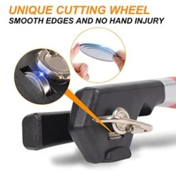 Multifunctional Safe Cut Can Opener & Bottle Opener, Ergonomic Smooth Edge Can Opener With Magnetic Lid Catch, Easy Grip, Effortless Can Opener For Kitchen & Restaurant (Red + Black) 8 Multifunctional Safe Cut Can Opener & Bottle Opener, Ergonomic Smooth Edge Can Opener With Magnetic Lid Catch, Easy Grip, Effortless Can Opener For Kitchen & Restaurant (Red + Black) -Peugeot Shop 41a4YCzR3yL