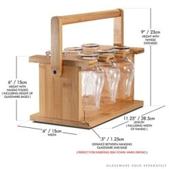 Ddy Bamboo Whiskey Glass Holder - Carrier And Drying Rack For Whisky Tasting Glassware 8 Ddy Bamboo Whiskey Glass Holder - Carrier And Drying Rack For Whisky Tasting Glassware -Peugeot Shop 41a6Wskv8SL