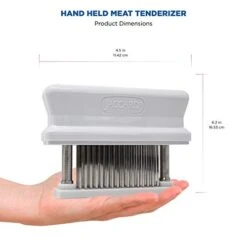 48-Blade Meat Tenderizer, Original Super 3 Meat Tenderizer, 1.50 X 4.00 X 5.75 Inches, White