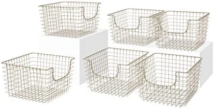 Oop Wire Basket (Industrial Gray) - Storage Bin & Décor For Bathroom, Closet, Pantry, Under Sink, Toy, Shelf, Kitchen, & Nursery Organization 5 Oop Wire Basket (Industrial Gray) - Storage Bin & Décor For Bathroom, Closet, Pantry, Under Sink, Toy, Shelf, Kitchen, & Nursery Organization - Image 5