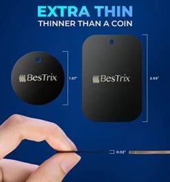 Metal Plate For Magnetic Mount With 3M Adhesive (Set Of 4) Extra Thin (Gold)