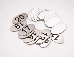 304 Stainless Steel Engraved Oval Table Black Numbers (1-20) Pubs Restaurants Clubs - 1 To 20 19 304 Stainless Steel Engraved Oval Table Black Numbers (1-20) Pubs Restaurants Clubs - 1 To 20 -Peugeot Shop 41aRRZznzuL