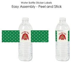 Big Dot Of Happiness Ugly Sweater - Holiday And Christmas Party Water Bottle Sticker Labels - Set Of 20