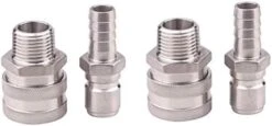 DERNORD Stainless Steel Quick Disconnect Set - Beer Brewing Connector Kit (Barb Female/MPT Male(Pack Of 2)) -Peugeot Shop 41afKXjBITL. AC