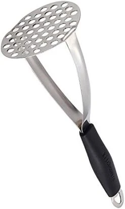 Heavy Duty Stainless Steel Potato Masher, Professional Integrated Masher Kitchen Tool & Food Masher/ Potato Smasher With Silicone Handle, Perfect For Bean, Vegetable, Fruits, Avocado, Meat -Peugeot Shop 41aiCKM4kQL. AC