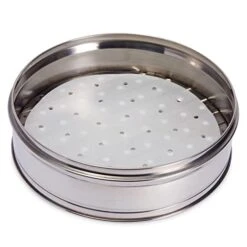 100-Pack Round Air Fryer Liners With Holes For Air Fryer Basket, Dumpling Paper, 10-Inch Perforated Bamboo Steamer Liner Sheets For Air Frying, Steaming, And Baking (White) -Peugeot Shop 41anVZpIkaL