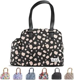 + Fresh Laketown Insulated Lunch Bag, Cooler Bag, For Women, Reusable Lunch Box, Perfect For Work, School, Beach & More, Black Cheetah -Peugeot Shop 41apFSyCFEL. AC