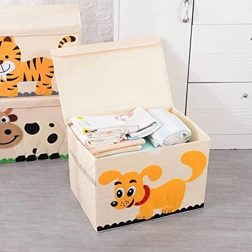 Foldable Storage Box Large Cartoon Oxford Cloth With Lid Foldable Storage Box Container Basket Cube Suitable For Home Bedroom Closet Office Nursery 4 Foldable Storage Box Large Cartoon Oxford Cloth With Lid Foldable Storage Box Container Basket Cube Suitable For Home Bedroom Closet Office Nursery - Image 4