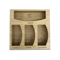 Bamboo Ziplock Bag Organizer & Dispenser, Kitchen Drawer Organizer, Bamboo Drawer Organizer, Baggie Organizer, Compatible With Ziploc/Glad/Gallon/Quart/Sandwich & Snack Size Bags 9 Bamboo Ziplock Bag Organizer & Dispenser, Kitchen Drawer Organizer, Bamboo Drawer Organizer, Baggie Organizer, Compatible With Ziploc/Glad/Gallon/Quart/Sandwich & Snack Size Bags -Peugeot Shop 41aw0oYl6DL