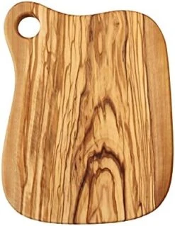 Natural Olive Wood Cutting Board, Rustic Serving Platter For Meat & Snack, Wooden Charcuterie Board Cheese Serving Tray, Handmade Decorative Cutting Board, Housewarming Gift (ZRB-S) -Peugeot Shop 41b5QwD3tkL. AC