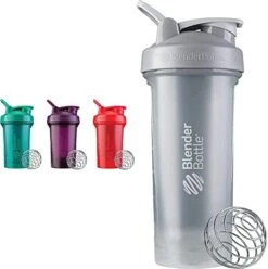 Classic V2 Shaker Bottle Perfect For Protein Shakes And Pre Workout, 20-Ounce, Black/Pebble Grey/White -Peugeot Shop 41b5t1VOHYL. AC