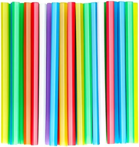 200 PCS Jumbo Smoothie Straws, Colorful Disposable Plastic Large Wide-mouthed Milkshake Straw (0.43" Diameter And 8.2" Long) 7 200 PCS Jumbo Smoothie Straws, Colorful Disposable Plastic Large Wide-mouthed Milkshake Straw (0.43" Diameter And 8.2" Long) - Image 7