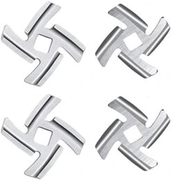 Meat Grinder Blades Meat Grinder Stainless Steel Food Grinder Accessories,Food Meat Grinder Blade Knife Cutter Compatible,for Size 5 Meat Grinder,Fits Kitchen (4 Pack 5# Knife) -Peugeot Shop 41bKEe1xp7L. AC