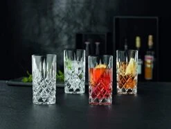 Nachtmann Noblesse Collection Long Drink Glasses, Set Of 4, Made Of Crystal Glass, Highball Glasses For Cocktails Or Any Mixed Drinks, 6-Inch, 13-Ounces -Peugeot Shop 41bNhPpTv5L