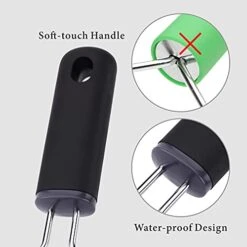 Non-Scratch Potato Masher, Heavy Duty 18/8 Stainless Steel Wrapped In Premium Silicone, Soft Touch Handle, Versatile Masher Hand Tool & Potato Smasher, Gift For Christmas-Black 7 Non-Scratch Potato Masher, Heavy Duty 18/8 Stainless Steel Wrapped In Premium Silicone, Soft Touch Handle, Versatile Masher Hand Tool & Potato Smasher, Gift For Christmas-Black -Peugeot Shop 41bagpbhAtL