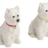 SS-CG-20885, 2.88 Inch Ceramic Westie Dog Salt And Pepper Shaker, Set Of 2