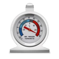 Dial Refrigerator Thermometer With Instant Read,2-Inch Stainless Steel Freezer Thermometer …