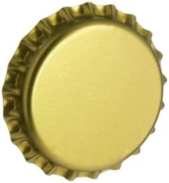 CC-GD-150 Beer Bottle Crown Caps - Gold - Oxygen Barrier - 150 Count